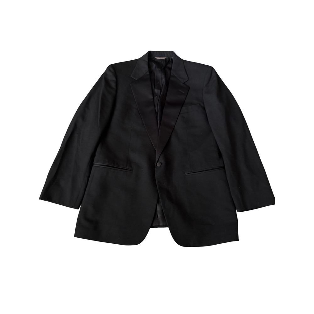 Christian Dior Prom Tuxedo Blazer Satin Lapel 40R Le Connaisseur‎ Formal Jacket